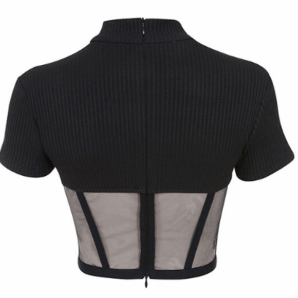 Mistress Rocks bustier mesh panel top so SEXY NWT - Picture 16 of 17